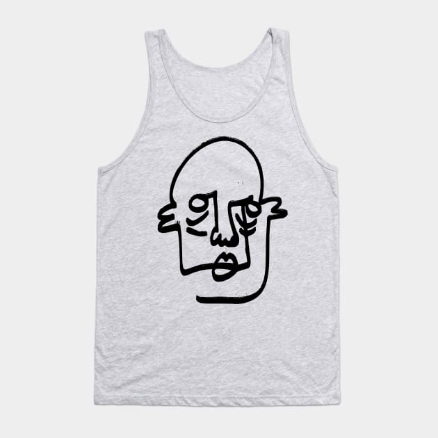 street graffiti face Tank Top by Tamie